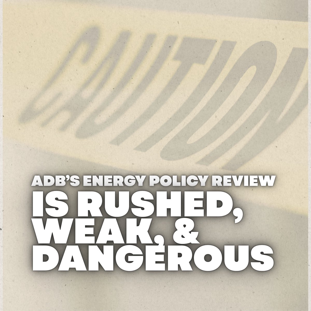 🚨 <a href="/ADB_HQ/">Asian Development Bank</a> is fast-tracking fossil fuels 🔥, lifting the nuclear ban ☢️, and skipping environmental reviews ⚠️.

This isn’t climate leadership 🌍.
It’s climate betrayal 💔.

Read: tinyurl.com/ADBEnergyFailu…