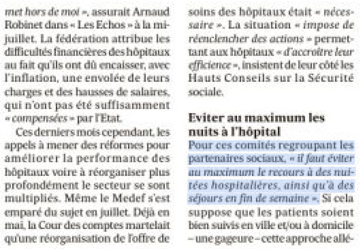 Frédéric Villeneuve (@prodoc71) on Twitter photo Nouveau conseil santé : évitez l’hôpital la nuit et en fin de semaine.
Et tant qu’à faire, programmez vos infarctus du lundi au jeudi, de 9h à 17h.
Merci pour votre coopération.
<a href="/FMFofficiel/">FMF_Fédération des Médecins de France</a> Nouveau conseil santé : évitez l’hôpital la nuit et en fin de semaine.
Et tant qu’à faire, programmez vos infarctus du lundi au jeudi, de 9h à 17h.
Merci pour votre coopération.
<a href="/FMFofficiel/">FMF_Fédération des Médecins de France</a>
