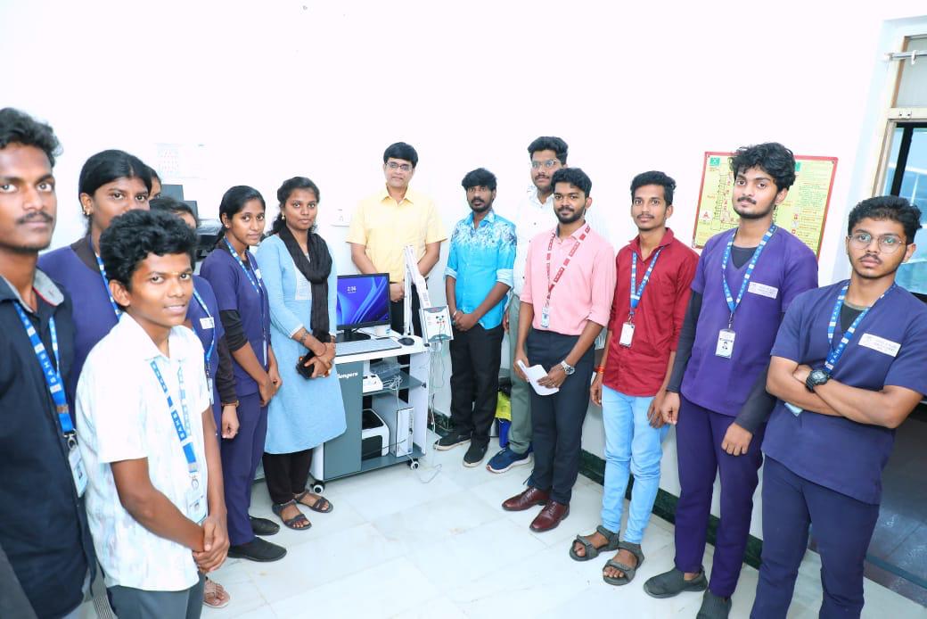 sahsvmrfsalem's tweet photo. Department of Neuroscience Technology! School of Allied Health Sciences had inaugurated the “upgraded Neuroscience Lab”-with New Allengers EMG machine to SAHS/VIMS Hospital.
#neuroscience #technology #upgrade #neuroscience #lab #emgmachine #studentslearning https://t.co/w6h1DdANcE