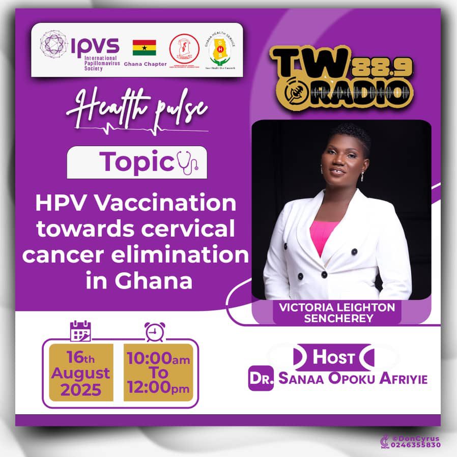 Gh_Ipvs_Chapter's tweet photo. Ghana HPV Vaccination #Augusthpvawareness #Onelessworry https://t.co/FV7glJM5hz