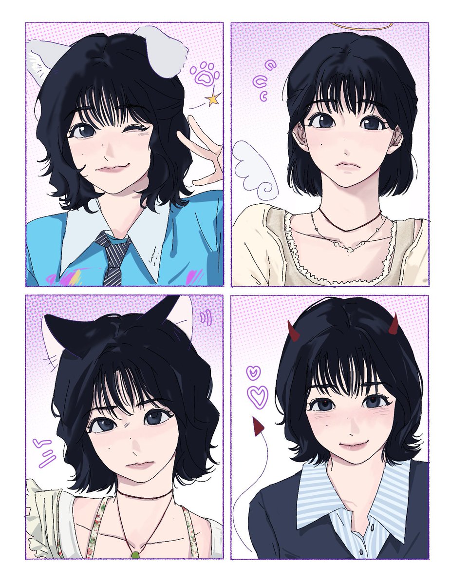 🐶🐱👼😈#JOYURIfanart #조유리 #JOYURI