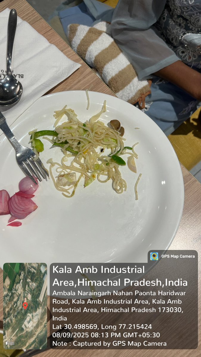 I just received my dinner at BLACK MANGO resort kala amb,HP and found a FLY in the food. This is extremely unhygienic and unacceptable.so plz look in this matter.Thank you .<a href="/fssaiindia/">FSSAI</a> <a href="/MoHFW_INDIA/">Ministry of Health</a>