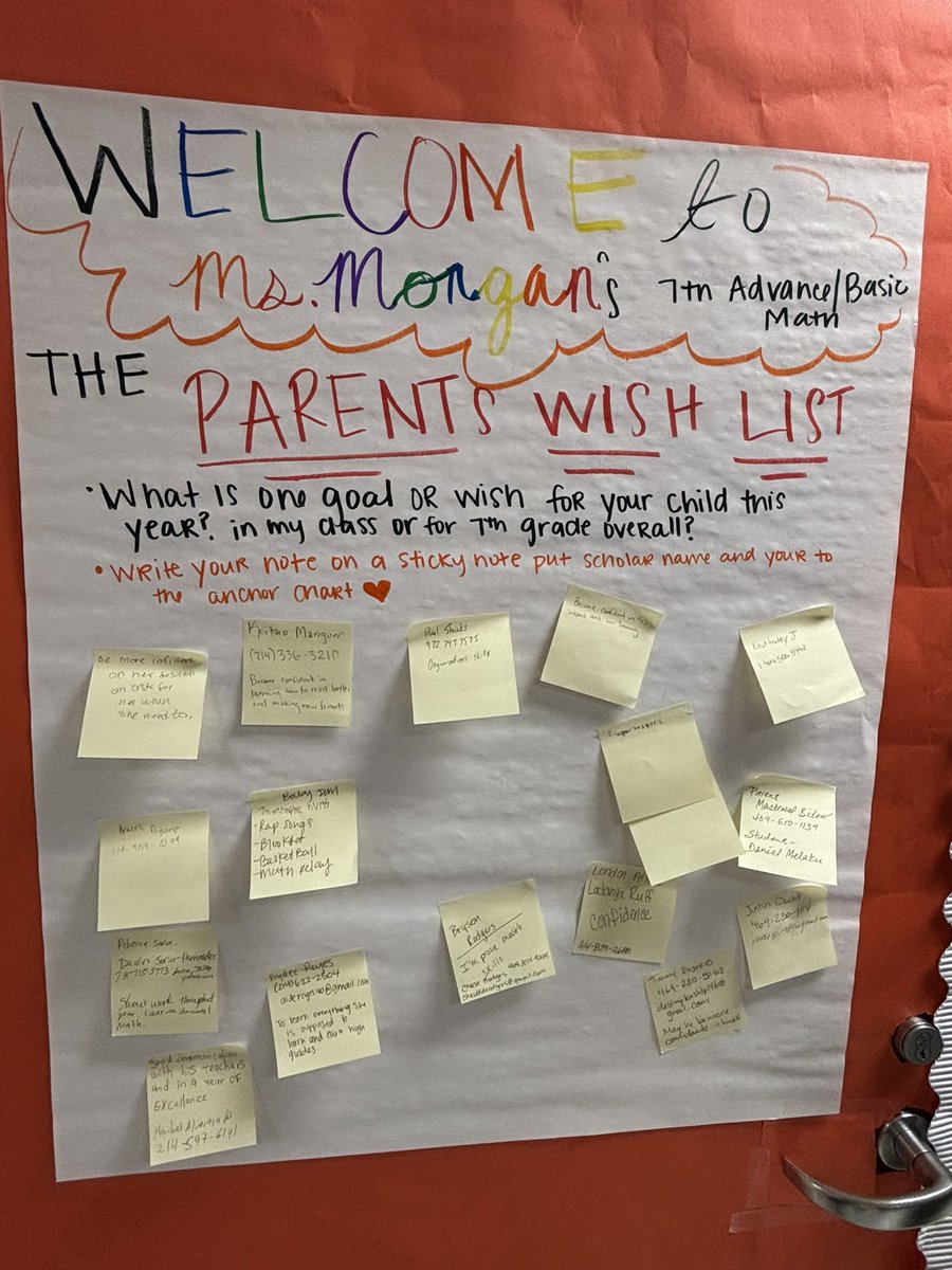 JuanCordobaDISD's tweet photo. Our educators and students are embracing this fresh start with enthusiasm and dedication, setting the stage for an incredible year. The parent wish list was very inspiring!
@AlexWSpence1 @RyanZysk @DISDPadgett @Region6_DISD #dallasISDFirstDay https://t.co/0iiithlQ6a
