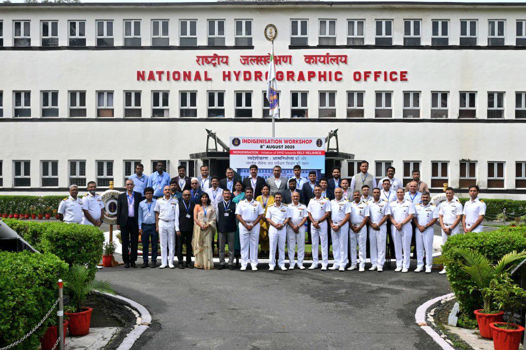 SagarDefence's tweet photo. Fostering collaboration with Indian industries and #startups by presenting cutting-edge #indigenous technologies for hydrographic applications, #TeamSDE had the honour to be a part of the 2nd edition of Workshop on Indigenisation: Initiation of #INHD Towards Self-Reliance, held at @IN_NHO_DEHRADUN, under the leadership of Honourable Chief Hydrographer to the Government of India, Vice Admiral Lochan Singh Pathania, PVSM, AVSM and the Honourable Joint Chief Hydrographer, Rear Admiral Peush Pawsey, that brought together the Department of Indigenisation, #WESEE, @cdacindia, #NIOT and leading industry collaborators.
Propelling the vision of #AatmanirbharBharat forward, #TeamSDE was grateful for the platform to share recent developments in cutting-edge #Autonomous and #Unmanned solutions to advance hydrographic capabilities with a focus on the future of ocean data connectivity.
#FutureofTech #Unmannedsystems #TechinAction #AutonomousTech
@PMOIndia @DefMinIndia @narendramodi @rajnathsingh @vivekvirmani5 @Dayanand_delhi @indiannavy @India_iDEX @makeinindia @IN_WNC @IN_HQENC @IN_HQSNC @IAF_MCC @adgpi @giridhararamane @DPIITGoI @startupindia @NorthernComd_IA @IaSouthern @SpokespersonMoD @BharatBiotech @DrKrishnaElla @ONGC_ @BayCapitalIndia @MSInSociety @midc_india @investindia @PortXLglobal @Nikunj_Parashar @Mdlski @dang_lakshay @mysaurabh96 @flowcopter