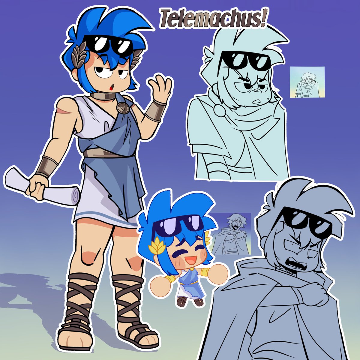 Fayley_Sunshine's tweet photo. Un dibujito que le hice a @v4lenxCoMPaS de timba como telemachus :D 
#LPDMAU https://t.co/MAaO031o7i