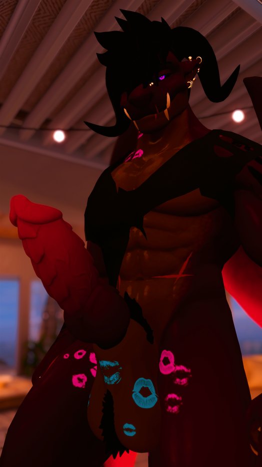 Tusks and torn shirts, let me have a bite while you rip the rest of my shirt off.

#Furrynsfw #Dragon #Furryyiff