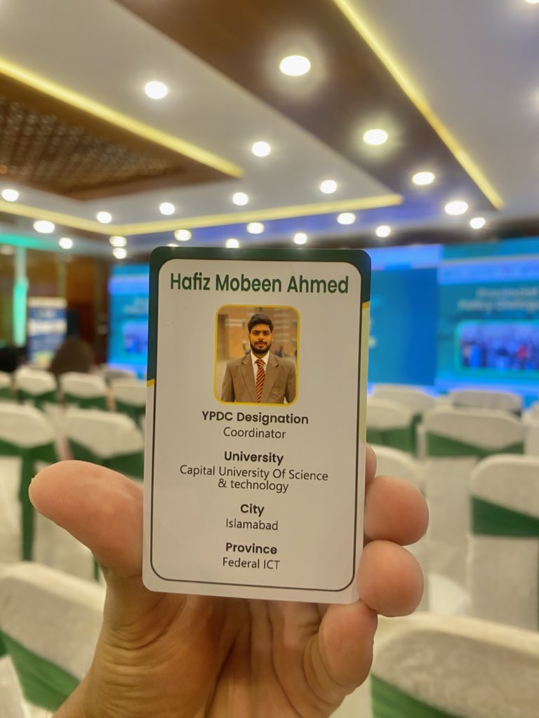 mobeen_2024's tweet photo. Honoured to represent at the @YPDC_PK Skills Fellowship Program 2025 in Islamabad.
Grateful to the Ministry of Planning, Development &amp; Special Initiatives and @betterpakistan for empowering youth leaders from across Pakistan. 🇵🇰

#YPDCFellowship #YouthKiUraan #LeadershipInAction https://t.co/GPzGmMu92Q