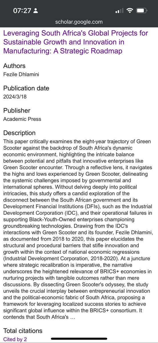 Check out my research paper, read it, cite it, and all that jazz. 

researchgate.net/profile/Fezile…