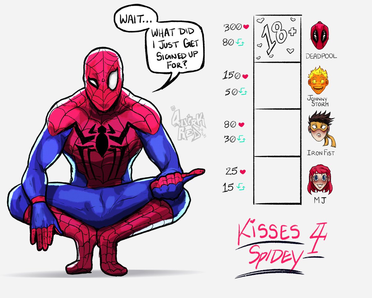 alright, who wants to smooch the spider?