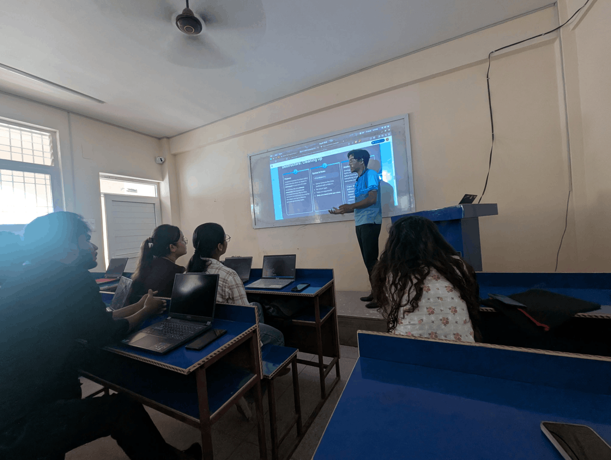 icecfwu's tweet photo. Day 5 of OOP Bootcamp – Constructors &amp; Destructors in C++! 🚀
We learned why constructors initialize objects &amp; destructors clean up resources automatically. Covered types, syntax, benefits with hands-on code. Writing safer, efficient C++! 👩‍💻👨‍💻
#OOPBootcamp #iCECClub https://t.co/K0D6OAnJ5o