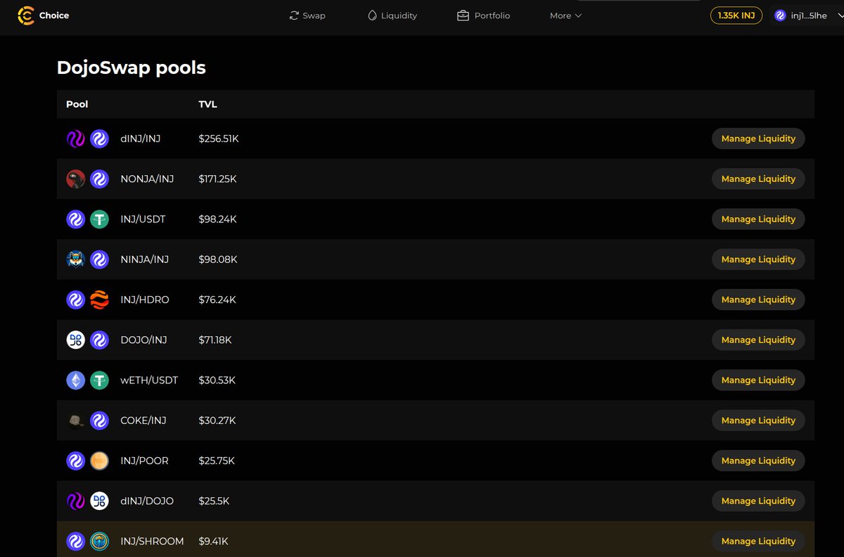 you can now withdraw liquidity from old dojoswap pools on <a href="/ChoiceXchange/">Choice</a> 

choice.exchange/dojo

time to move your $SHROOM liquidity to choice!