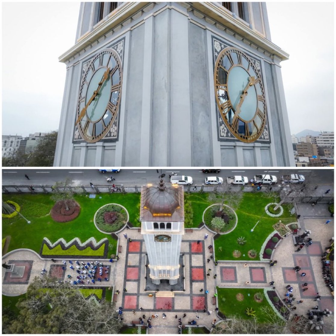 rlopezaliaga1's tweet image. 𝙳𝙰𝙽𝙳𝙾 𝙻𝙰 𝙷𝙾𝚁𝙰 𝙴𝙽 𝙾𝙱𝚁𝙰𝚂
Rafael Lopez Aliaga entrega restaurada la Torre Reloj del Parque Universitario.