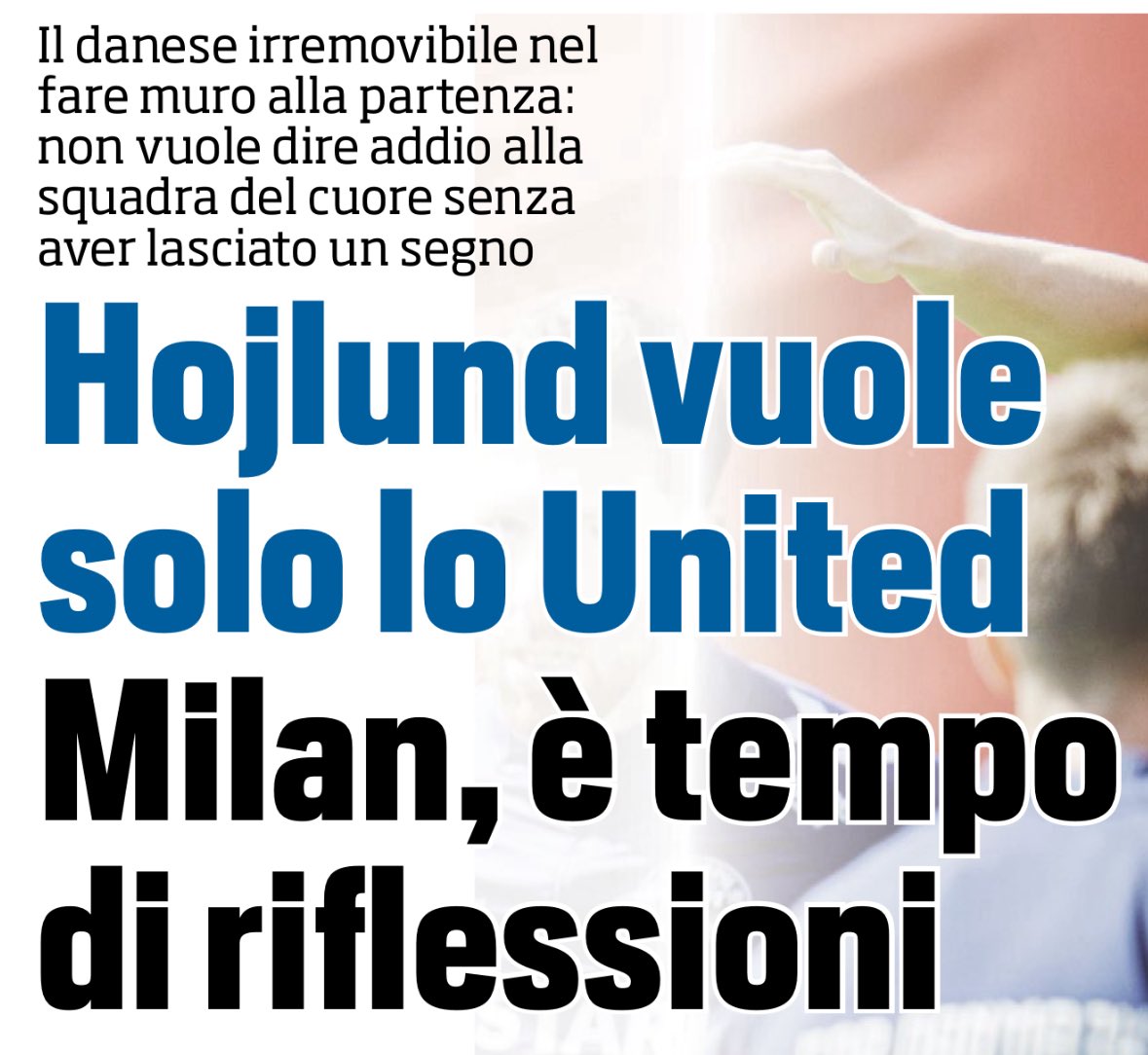 Just in case you needed more evidence how fucking terrible of a newspaper  Tuttosport is. They reported this morning that Hojlund doesn't want to  leave United and is rejecting the idea of, image size:1179x1084