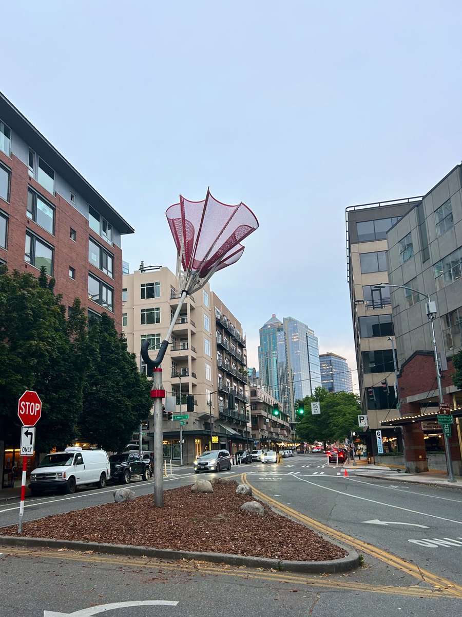 Seattle downtown ns oblačno poslijepodne. Ima ponešto spiganaca među visokim neboderima, upada u oko kako i obični dućani imaju zaštitare.