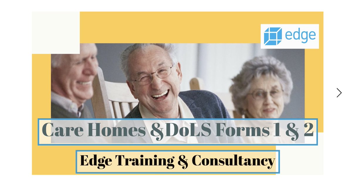 DoLS: Edge Short Information Films / Our August and September Training Events mailchi.mp/edgetraining/d… #mentalcapacity #mentalhealth #dols #humanrights #AMHP