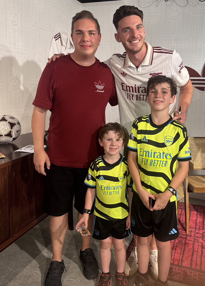 Amazing experience for me and the boys to meet <a href="/_DeclanRice/">Declan Rice</a>  last night. #Arsenal #HighburyHouseParty <a href="/adidasfootball/">adidas Football</a> <a href="/Arsenal/">Arsenal</a>