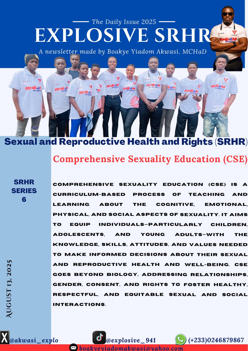 AKWASI BOAKYE YIADOM, MCHaD (@akwasi_explo) on Twitter photo ๐๐6TH DAILY SRHR NEWSLETTER ๐๐
#JuniorMarkFanconD2 #JuniorMarkFanconD1 #straydogs #JAEMIN
<a href="/_GHSofficial/">Ghana Health Service</a> <a href="/TheGHAlliance/">Ghana SRHR Alliance for Young People</a> <a href="/PPAGGhana/">Planned Parenthood Association of Ghana (PPAG)</a> ๐๐6TH DAILY SRHR NEWSLETTER ๐๐
#JuniorMarkFanconD2 #JuniorMarkFanconD1 #straydogs #JAEMIN
<a href="/_GHSofficial/">Ghana Health Service</a> <a href="/TheGHAlliance/">Ghana SRHR Alliance for Young People</a> <a href="/PPAGGhana/">Planned Parenthood Association of Ghana (PPAG)</a>