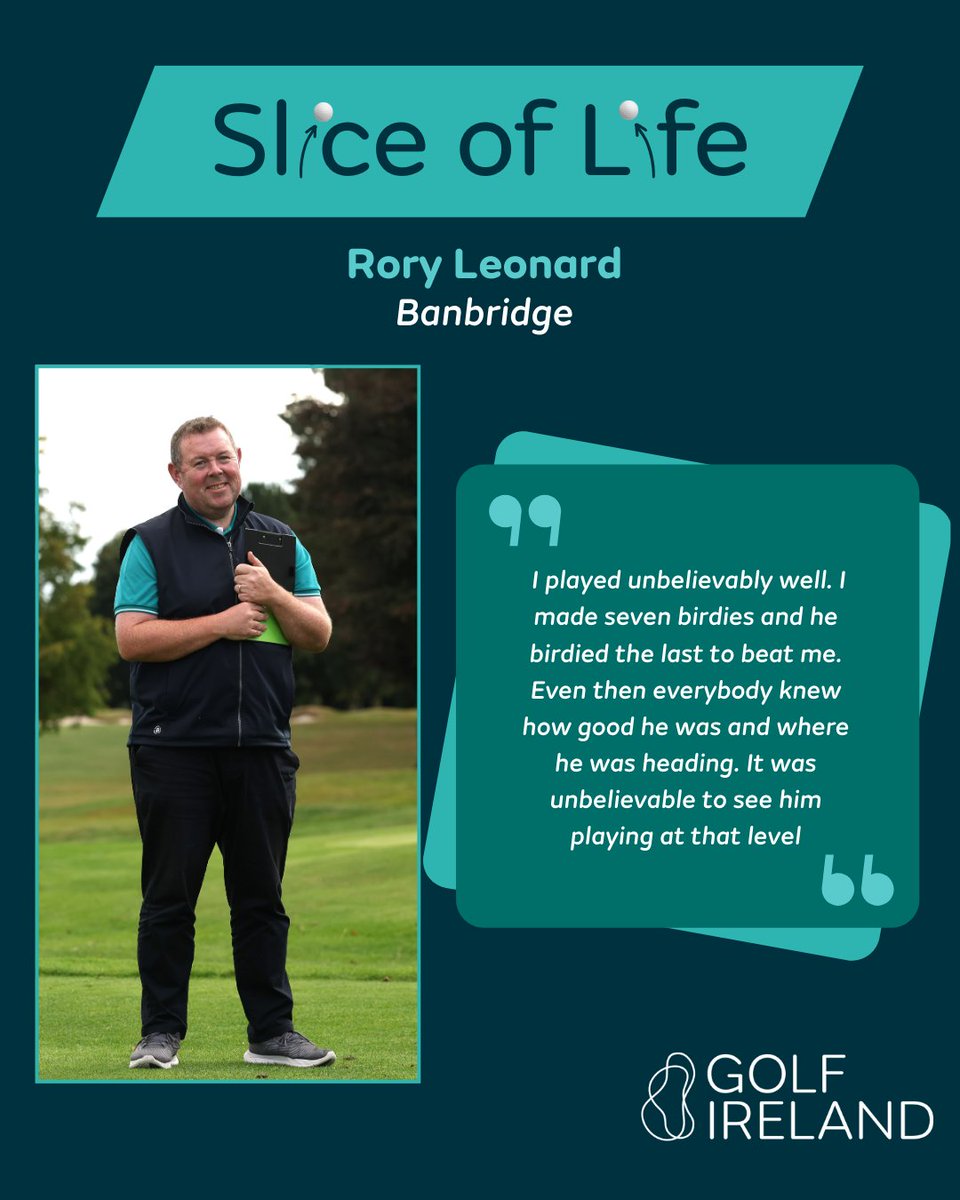 In this week's #SliceofLife we chatted to Rory Leonard as he reflected on his memories of playing alongside and against Rory McIlroy, 20 years on from Westport's last hosting of <a href="/AIGIreland/">AIG Ireland</a> Irish Men's Amateur Close Championship.  

Read about it 👉 golfireland.ie/news-detail?ne…