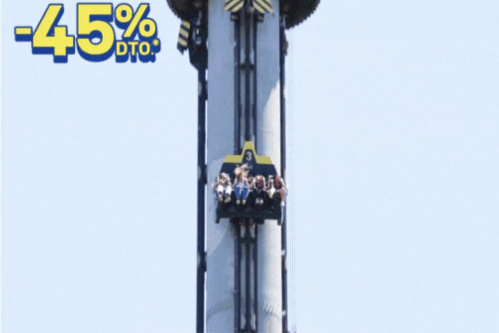 Ahora tu entrada con un -45% de descuento en <a href="/patraccionesmad/">Parque de Atracciones Madrid</a> 🎢
Compra tu entrada con descuento hasta el 17/08 y visita el parque hasta el 31/08. Si sí, has leído bien 😁 
CÓDIGO: MEGA45