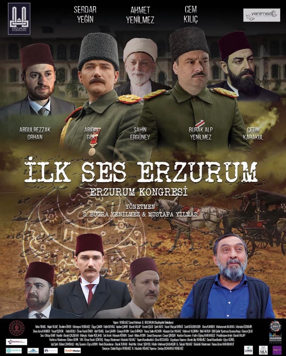 Kongre öncesindeki fedakâr hazırlıklar, kongre süreci ve sonrasında yaşanan gelişmeler ile İngilizlerin tüm engelleme çabalarını anlatan,
Erzurum Büyükşehir Belediyemizin destekleriyle hazırlanan “İlk Ses Erzurum” filmimiz, 16 Ağustos Cumartesi günü saat:17.00’de TRT Avaz