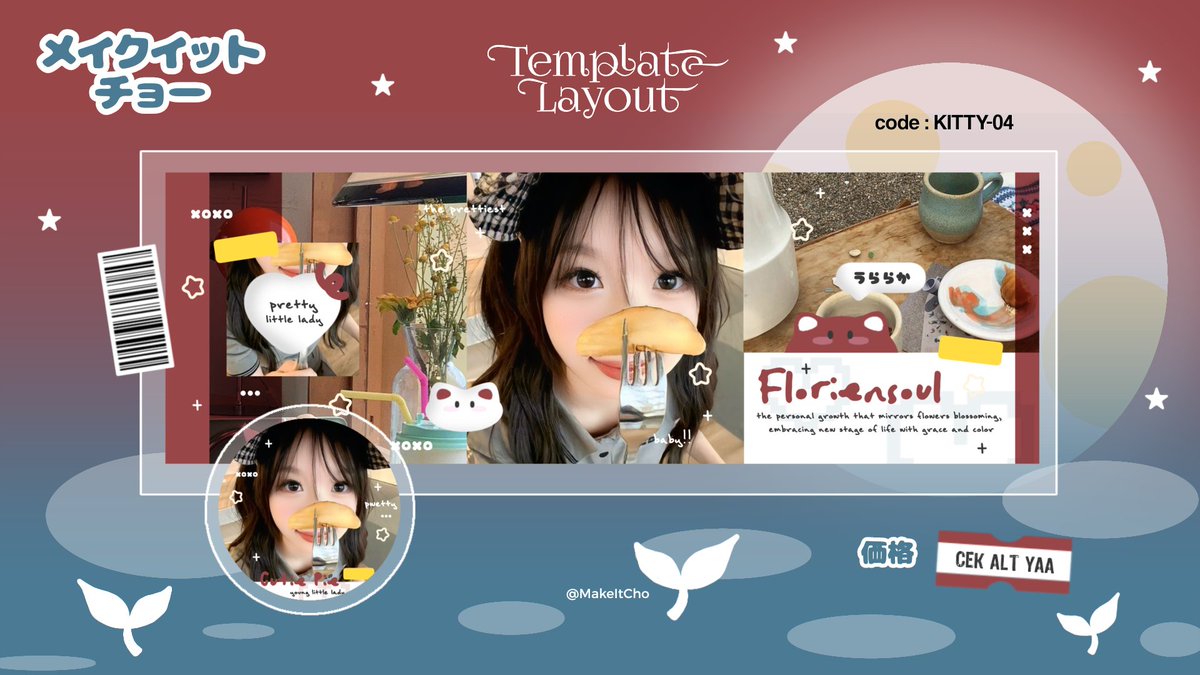 MakeItCho's tweet image. Help repost ? Terimakasih ♡

Haloo, aku punya beberapa template layout CLEARANCE SALE yang bisa langsung diorder via dm. 

Layoutnya nfs ya. 

Untuk yang mau tanya-tanya dulu boleh dm aku ♡

#zonauang