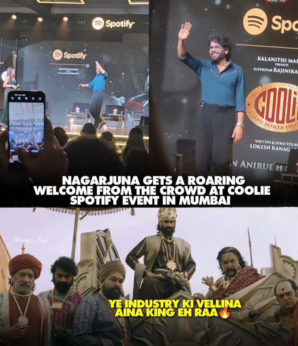 SaiTheGamer7's tweet photo. Wherever the king goes, he's the king, bro

# NagarjunaAkkineni #Simon

#CoolieFromAug14th https://t.co/XO3fSUrX0F