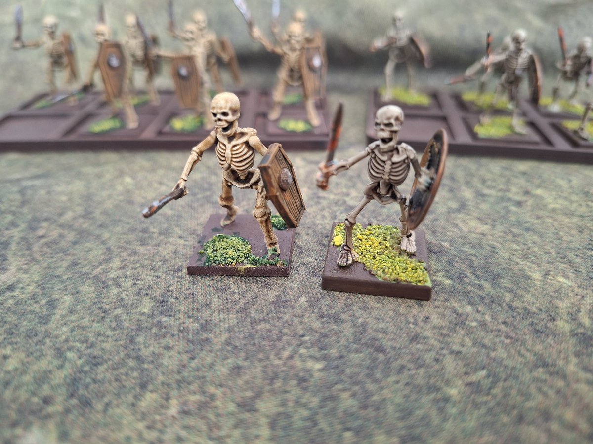 Here is an comparison between wargames atlantic and warlord games skeletons. Less poses with atlantic and they are chunkier but easy to make. The warlord ones look more 'realisitic' but are so fiddly to put together.