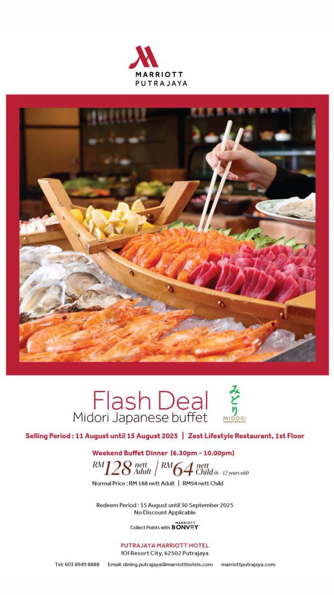 ssarahmy_'s tweet photo. August 2025 happening #buffet #foodie #merdeka #makanmakan https://t.co/cT48WJfLwz