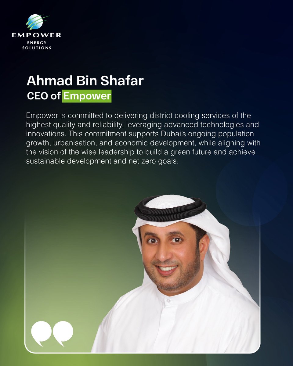 Empower_ae's tweet image. .
“إمباور” تحقق ارتفاعًا بنسبة %7.1 في استهلاك خدمات تبريد المناطق خلال النصف الأول من 2025 مقارنة بالفترة ذاتها من 2024، مواصلة تعزيز كفاءة واستدامة خدماتها في إمارة دبي.
#إمباور #تبريد_المناطق #ثقة_المتعاملين #الممارسات_المستدامة #الاستدامة #البصمة_الكربونية #الإمارات…