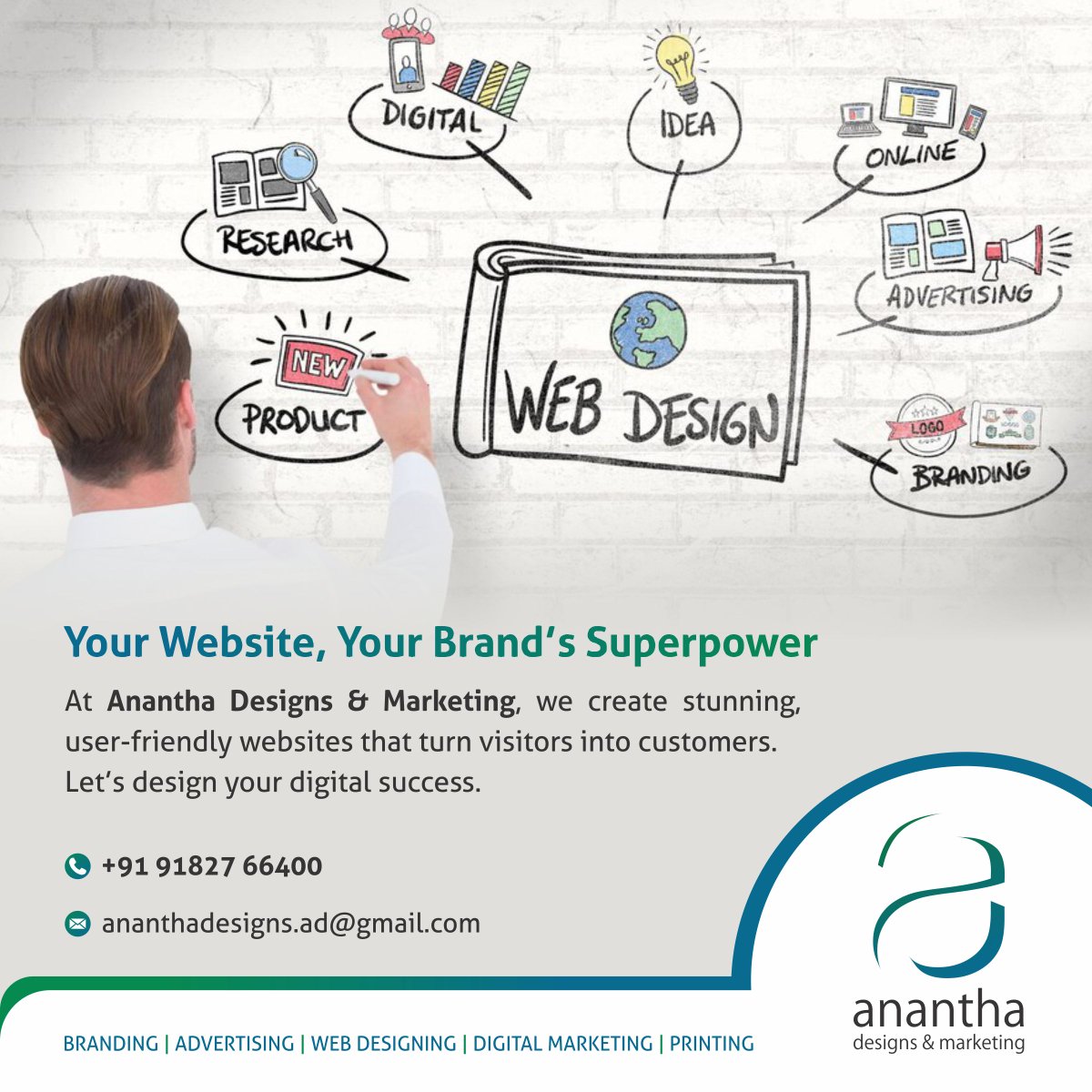 AnanthaDesigns's tweet image. Contact Us : 091827 66400

#AnanthaDesigns #AnanthaDesignsHyderabad #AnanthaDesignsandMarketing #bestadvertisingagencyinhyderabad #bestdigitalmarketingcompany #bestadvertisementcompany #digitalmarketingagency #digitaladvertisinginhyderabad #bestadagencyinhyderabad