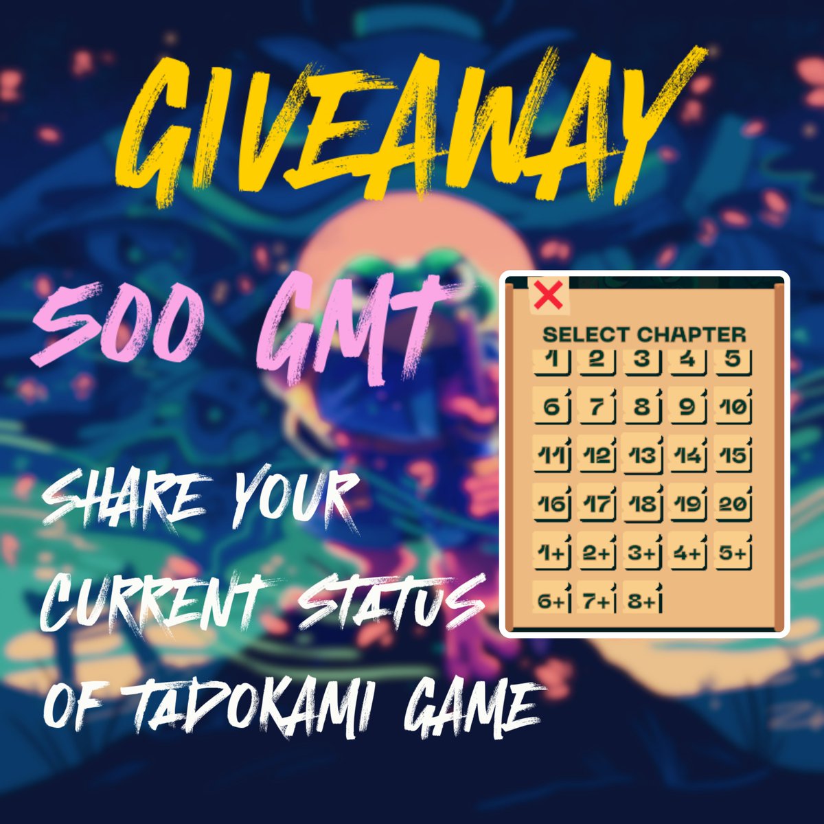 OOKHLA | STEPNGO (@_ss_blaze2_) on Twitter photo 🐢TADOKAMI ⚔️ Giveaway 💫
🎁 Join 500 $GMT Giveaway 🎉
It’s been quite some time since the TADOKAMI game was launched by <a href="/FSLGameHub/">FSLGameHub</a> 🎮. The game is not only addictive 😍 but also depends on your gameplay strategy 🧠.
In this game, 20 chapters have been released 📖, and each 🐢TADOKAMI ⚔️ Giveaway 💫
🎁 Join 500 $GMT Giveaway 🎉
It’s been quite some time since the TADOKAMI game was launched by <a href="/FSLGameHub/">FSLGameHub</a> 🎮. The game is not only addictive 😍 but also depends on your gameplay strategy 🧠.
In this game, 20 chapters have been released 📖, and each