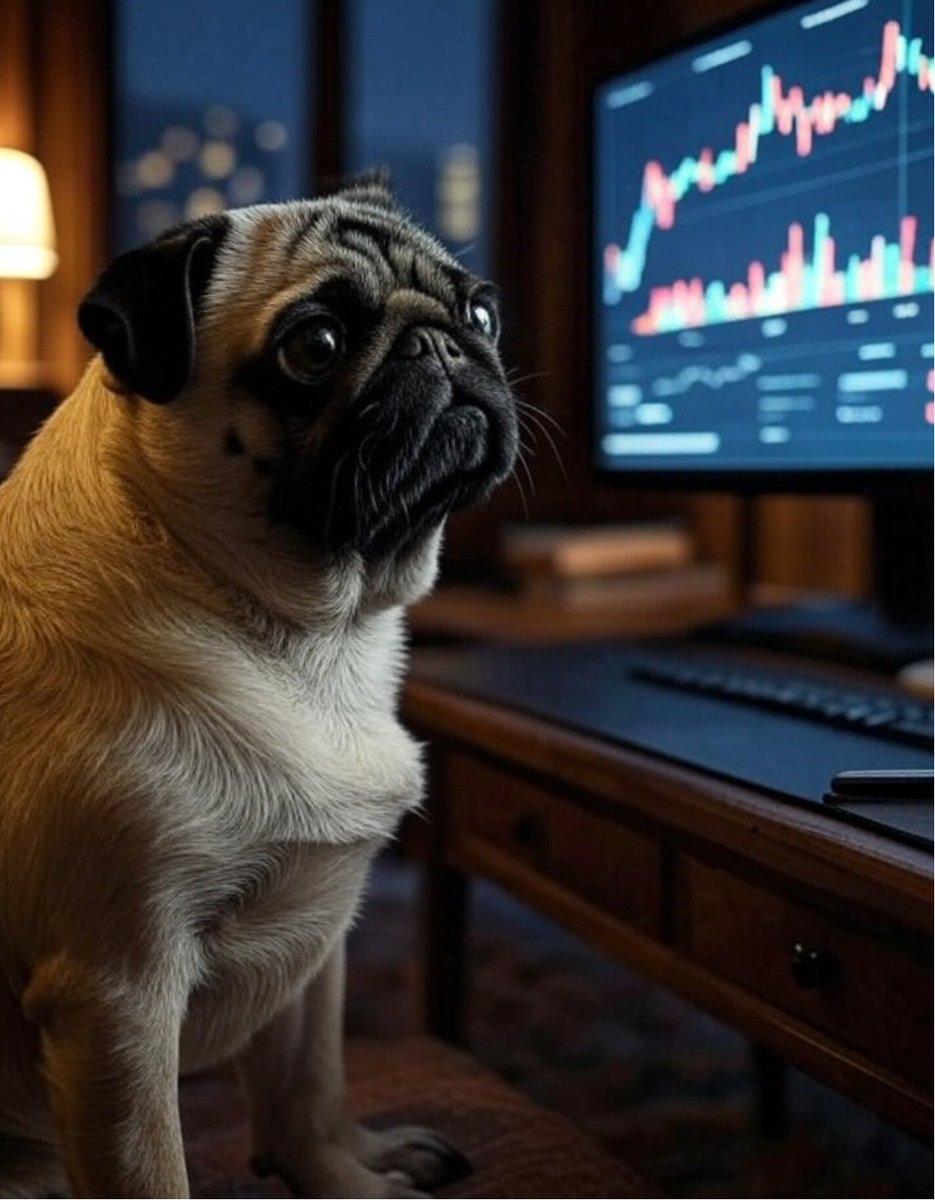 Some watch candlesticks📈

others watch my crooked ear-sticks.🐶
#loulou