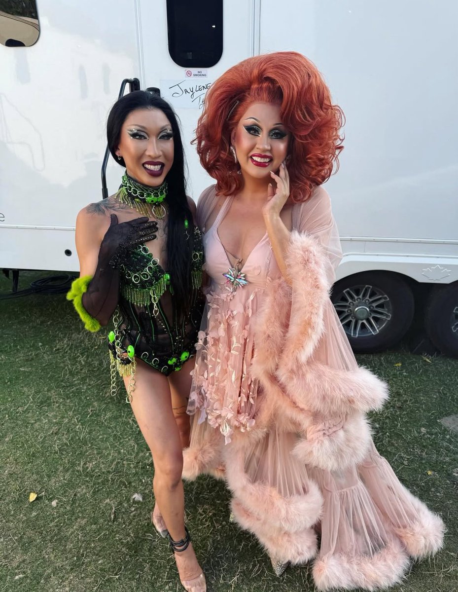 Suki Doll &amp; Jaylene Tyme look radiant for Pride Hamilton 2025 in Hamilton, Ontario, Canada.