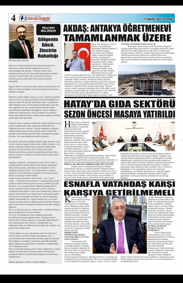 💬Gölgenin Gücü, Zincirin Rahatlığı ⤵️

hataybuyuksehirgazetesi.com/author/necdetb…

<a href="/HBGazetesi/">Hatay Büyükşehir Gazetesi 🇹🇷</a>