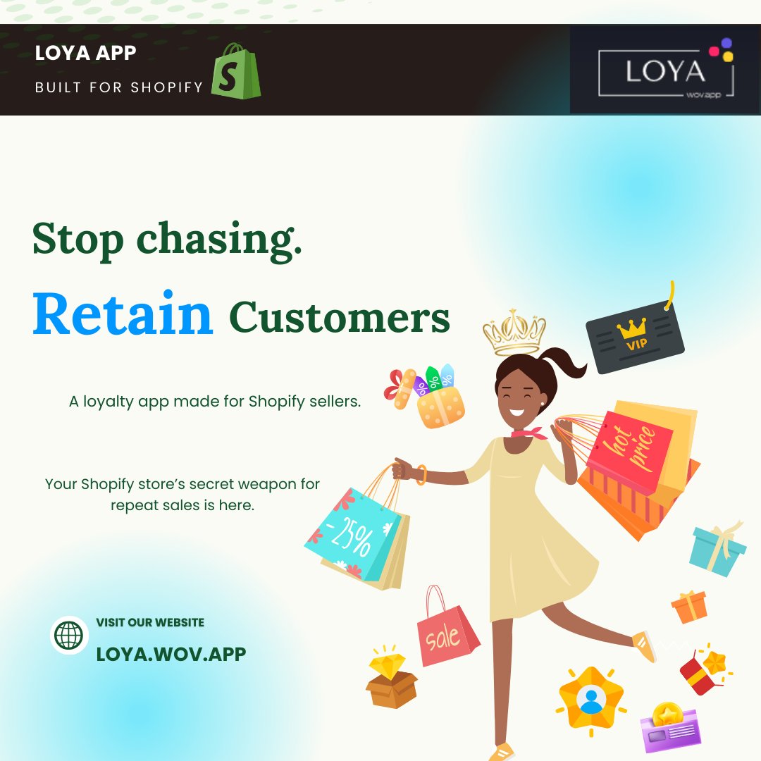 Ascent24T's tweet photo. Stop chasing. Start retaining.

🚀 A loyalty app made for Shopify sellers.

💡 Start rewarding loyalty, not just purchases.

💳 Rewards. Discounts. Lifetime fans.

#shopify #shopifystore #wov #loyaltyapp #shopifypartner #shopifyseller #shopifytips #loyalty https://t.co/54gIFHEta4