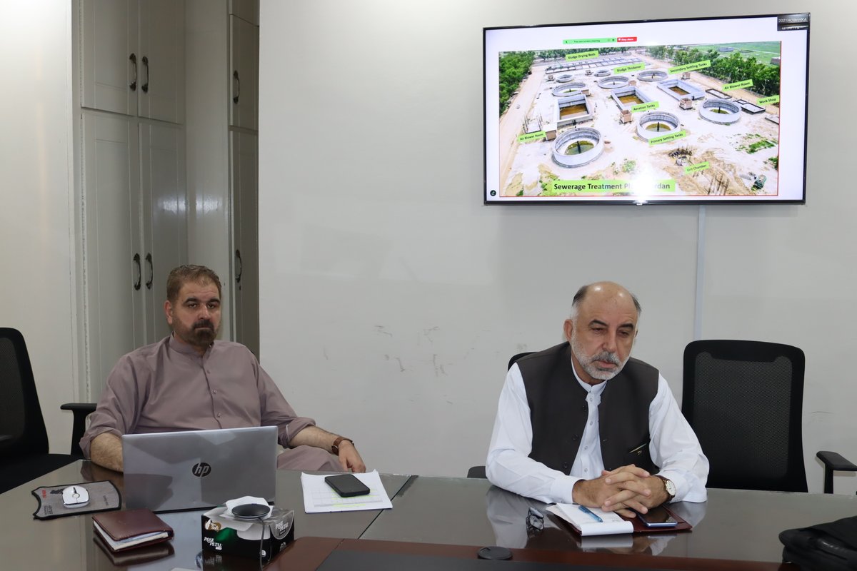 KPCIP1's tweet photo. Meeting held between the chief engineers of five cities, the PMCSC team, @KPCIP1  directors, and @PakistanADB  representatives to review the KP Cities Improvement Project progress. All projects are on track to meet deadlines with quality maintained. https://t.co/VinoNw9J0W