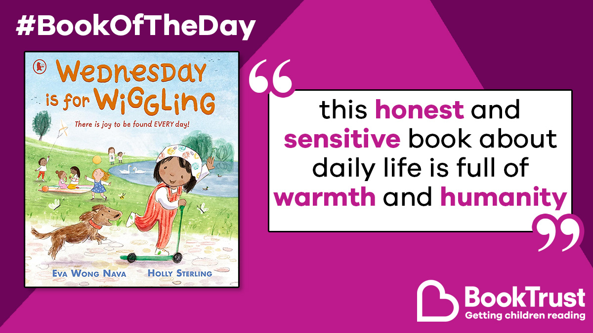 Our #BookOfTheDay is here to tell you that #WednesdayIsForWiggling!

This inclusive, relatable and warm book from Eva Wong Nava and Holly Sterling explores the life of a little girl whose parents are separated:

booktrust.org.uk/book-recommend… <a href="/WalkerBooksUK/">Walker Books</a>