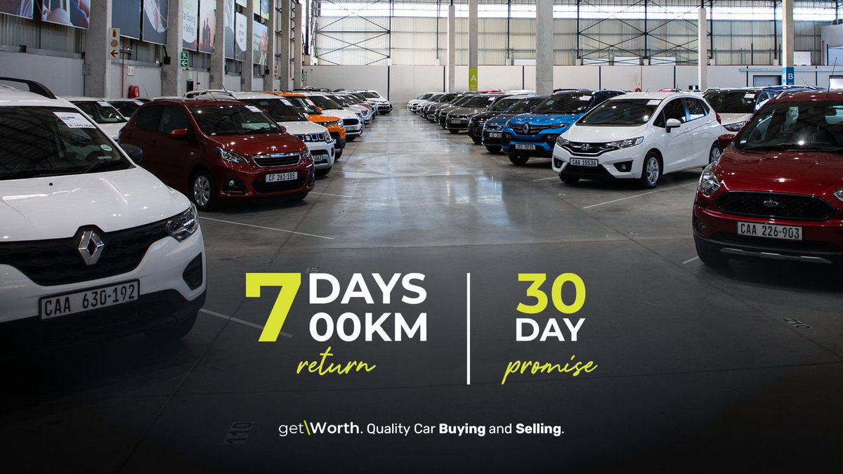 getworthza's tweet image. Why settle for less when you can have the best? 
At get\Worth, we fit the bill with our unparalleled 7-day return policy and a dare-to-compare 30-day promise. 

Your happiness is our priority, come see for yourself! 

#QualityCars #HappyShopping #GetWorth #ReturnWithConfidence