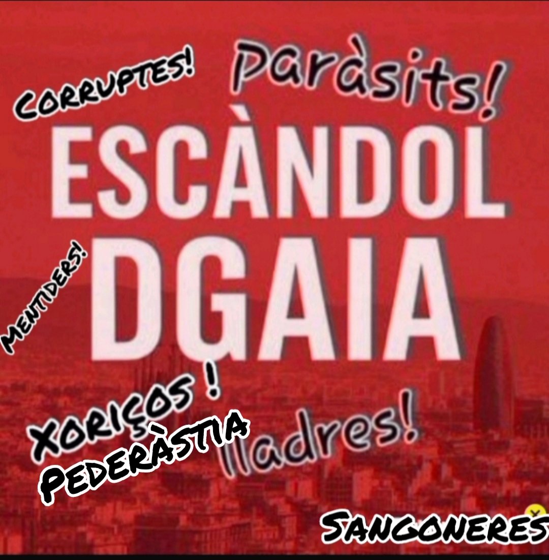 13-8-2025
Seguiu sense saber on han anat a parar aquests diners, <a href="/socialistes_cat/">Socialistes PSC/❤</a>, <a href="/Esquerra_ERC/">Esquerra Republicana</a> , <a href="/JuntsXCat/">Junts per Catalunya🎗</a>, <a href="/SomComuns/">Comuns</a>, <a href="/cupnacional/">CUP Països Catalans</a>? O precisament sí que ho sabeu i ho voleu tapar? No, jo us ho aniré recordant, perquè els vostres possibles votants ho tinguin present.