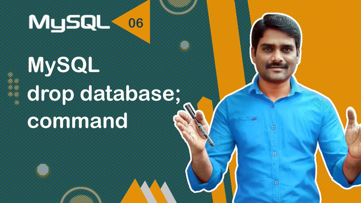 ManjunathChidre's tweet image. MySQL DROP DATABASE Command - MySQL Tutorial 06 🚀
► youtu.be/FO8OAN-_r08?si…
MySQL Tutorials Playlist:
► youtube.com/playlist?list=…
#MySQL #MySQLTutorial #MySQLforbeginners #webdevelopment #coding #webdesign #frontend #website
