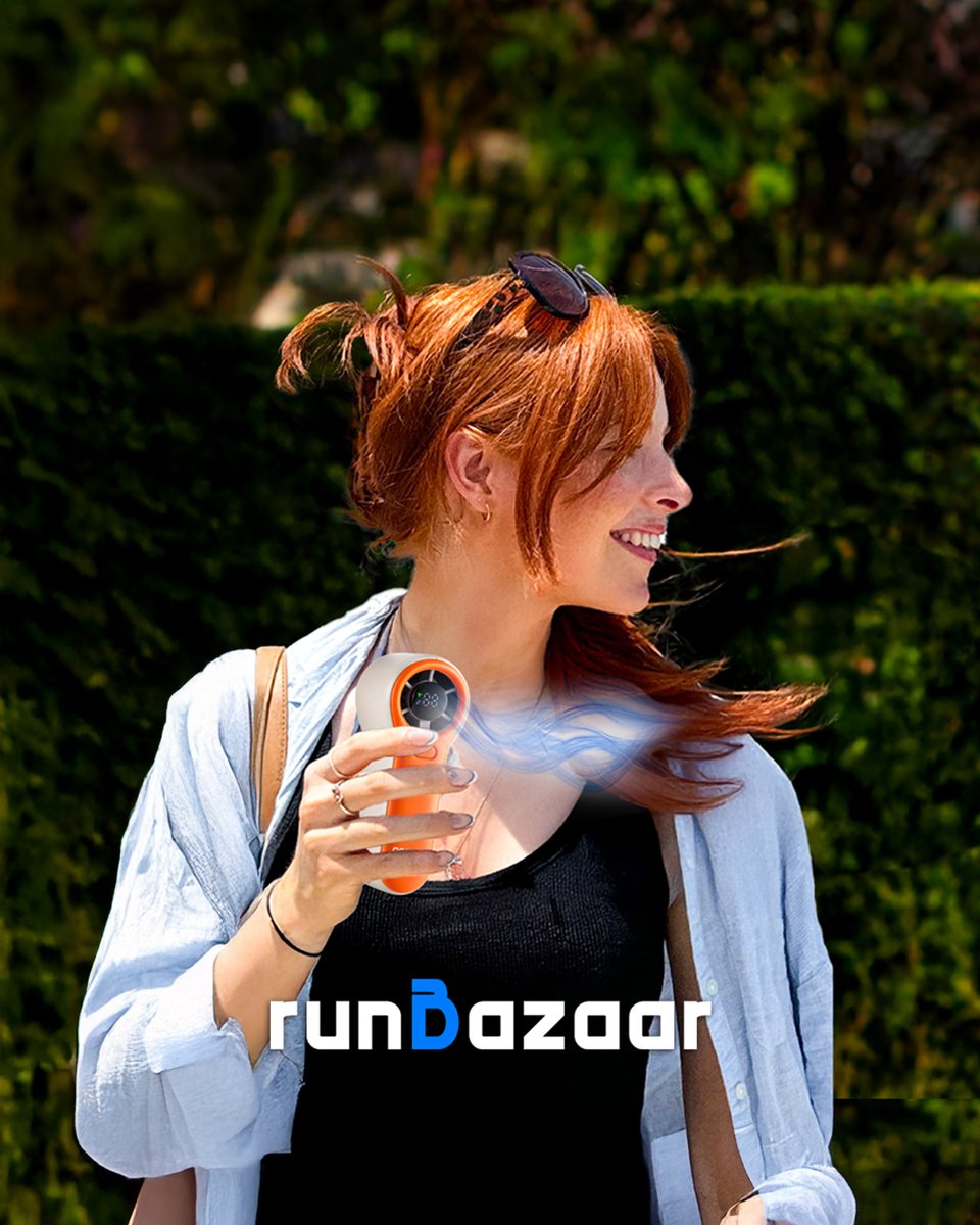 RunBazaar's tweet photo. Stay cool with the Porodo Pocket Size Handheld Fan 🌬️
💨 19,100 RPM motor for strong airflow
⚙️ 5 speed levels for comfort
🔋 Up to 7 hours of use
🔌 Fast Type-C charging
🎨 Stylish, portable design
Ideal for travel, outdoor fun, or daily use!

⚡ Buy now and enjoy:
🚚 Same Day & Night Delivery
🛡️ 2 Years Guarantee
🔁 45 Days Returnable

📱IOS App Link: https://t.co/b6SsXVWX3h
📱Android App Link: https://t.co/xkqdIdLr9P
📍 Shop now: https://t.co/5iNHHio7Iw
🌐 Website: https://t.co/DXHCPr9SDm
📞 For inquiries: +971 800767636
✉️ info@runbazaar.com