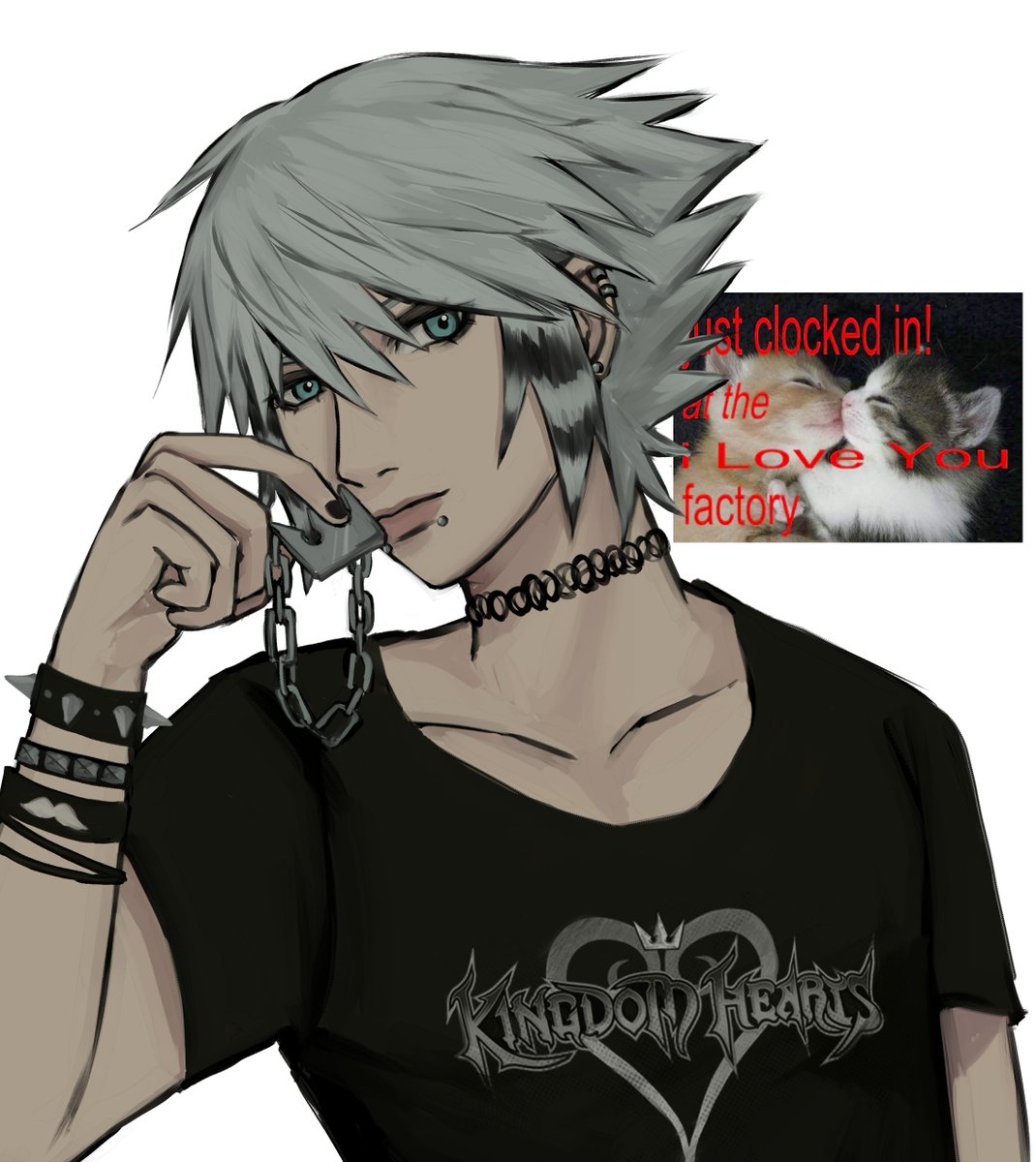goronuis's tweet photo. this is my oc riku and his favorite game ever is kingdom hearts https://t.co/85SL1K24Nk