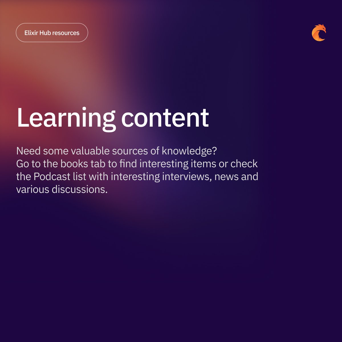Knock, knock, is there anyone who hasn't seen our new space for the Elixir community - Elixir Hub yet? 
💜 curiosum.com/sl/3f226tn3
Check this out for Community-verified Elixir resources ✨

If you’ve already visited, we’d love to hear:
What’s your favorite feature so far?
What