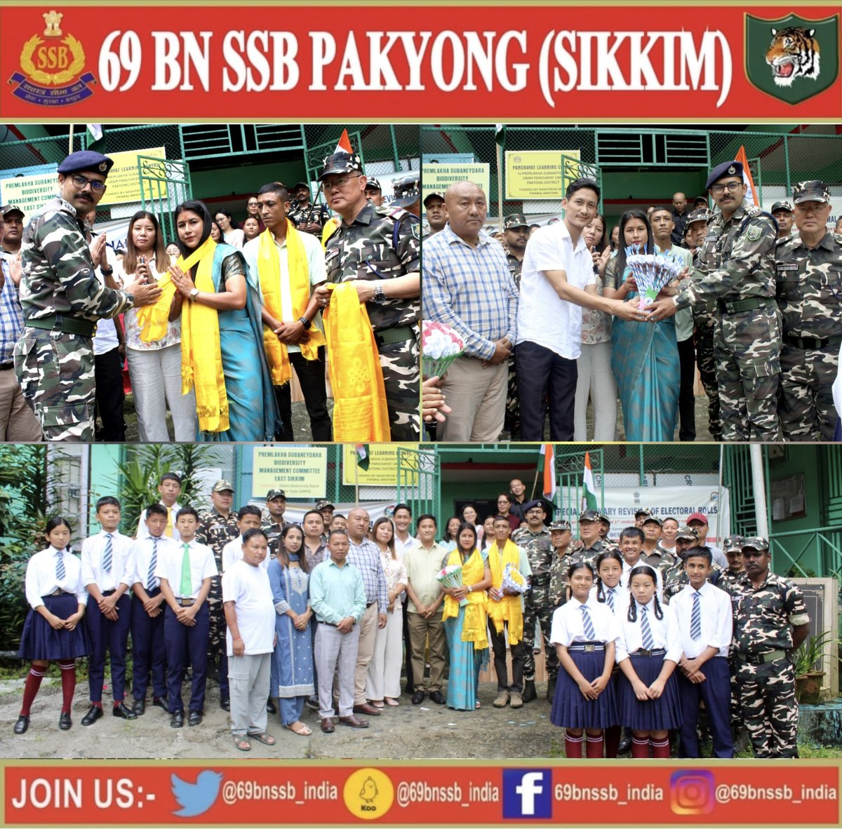 69 Bn SSB Pakyong, departure to Mrs. Chandrakala Chhetry for attending 79 th Independence Day 2025 celebration.