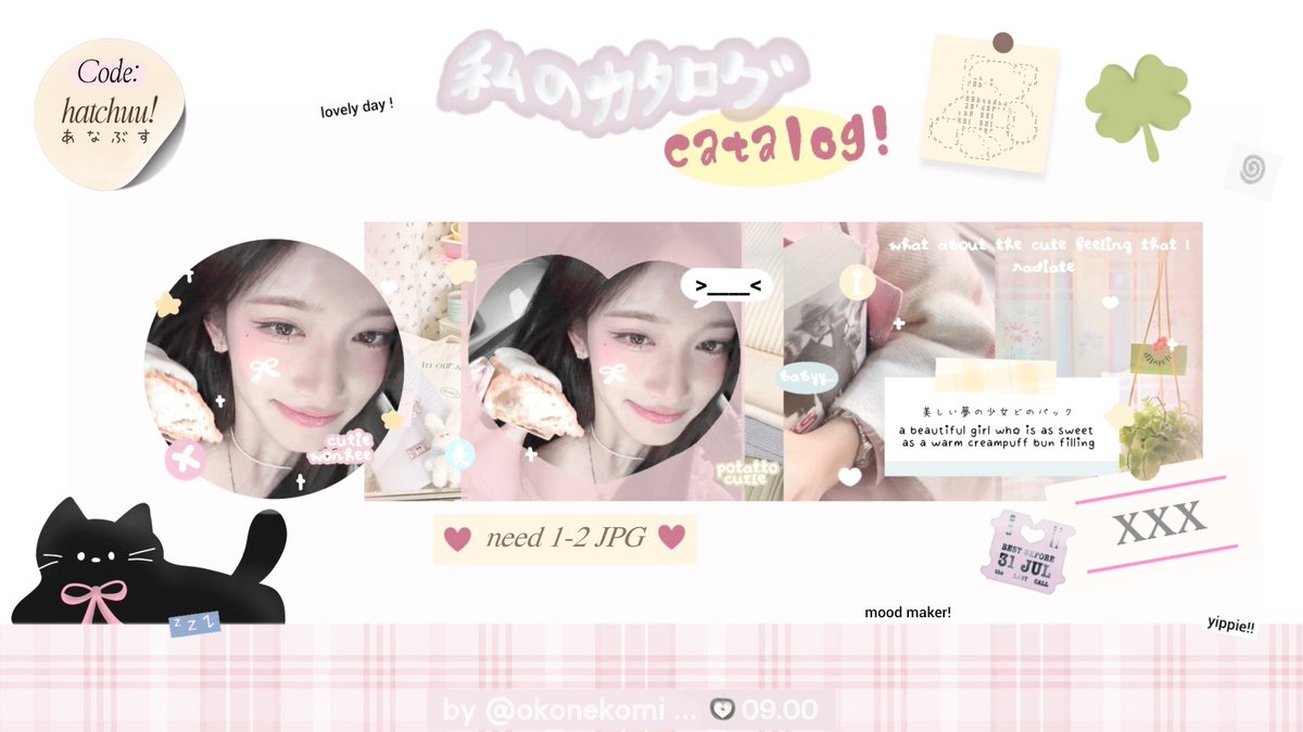 okonekomi's tweet image. Help repost ya, thankyou ☘️🍥💭⭐! 

Hallo karena aku mau long rest akuu masih ada sisa template layout ini ya, masih avail buat promo B1G1 ya! 👀🩷 Yuk yang mau boleh langsung dm aku, don't forget to mention after dm ya #zonauang