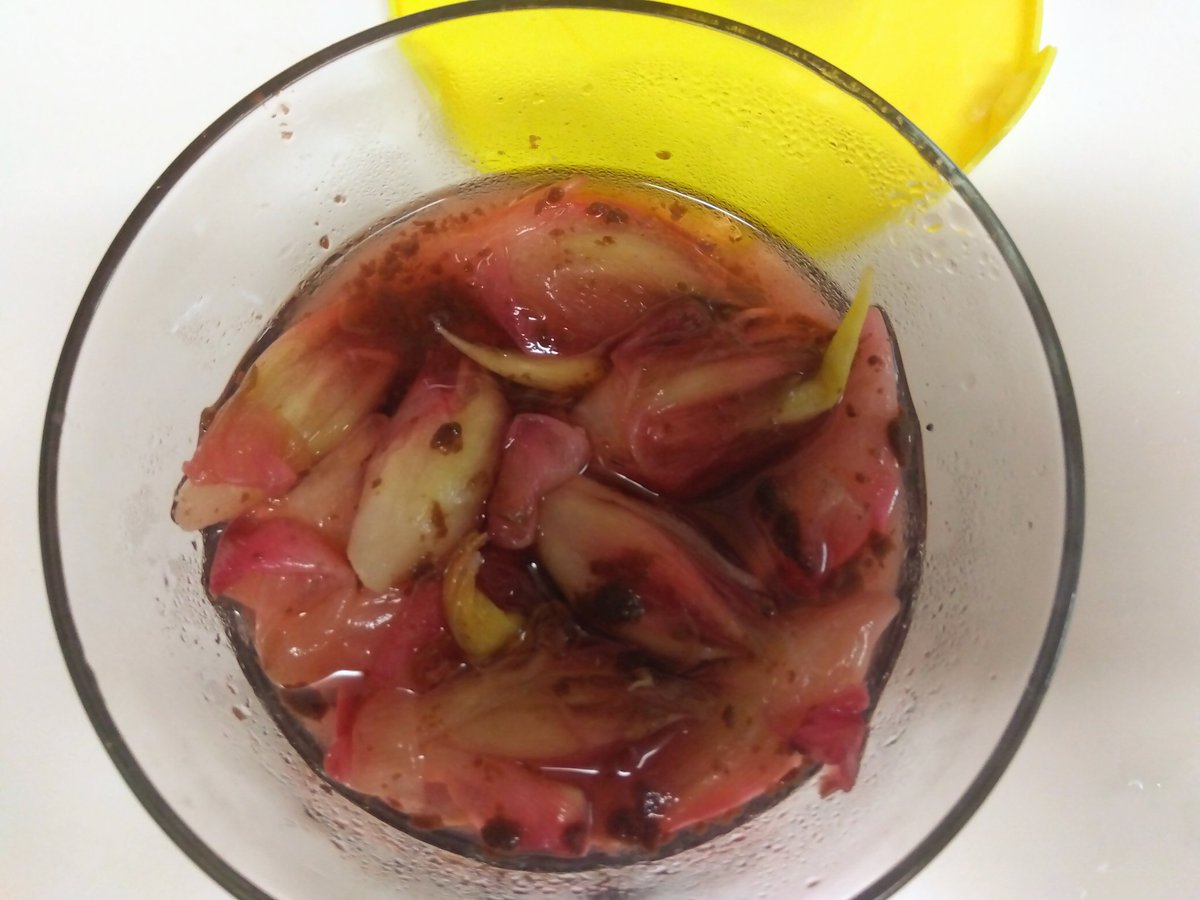 1120Konaha's tweet photo. 田舎の実家名物の「冷蔵庫を開けると知人から貰った謎の野菜」。
こないだは大量のミョウガが放置プレイされていた😭ので、持ち帰って梅酢と砂糖で漬けてみた。
いい加減すぎる漬け方をしたけど普通に美味しい。
が、いい加減過ぎる漬け方ゆえ、早く食べきらないと危険💀 https://t.co/KpoUxqpvTK