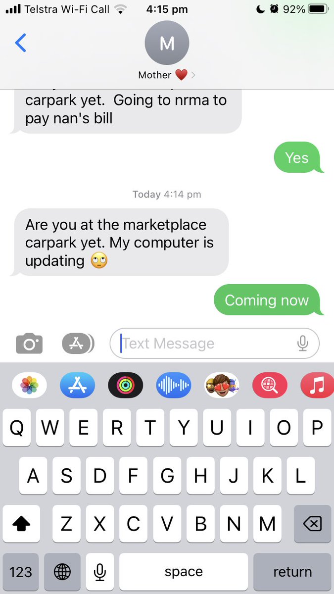 mum has worked out how to bring up the emoji’s keyboard and use emoji’s everyone, we have won 🤣