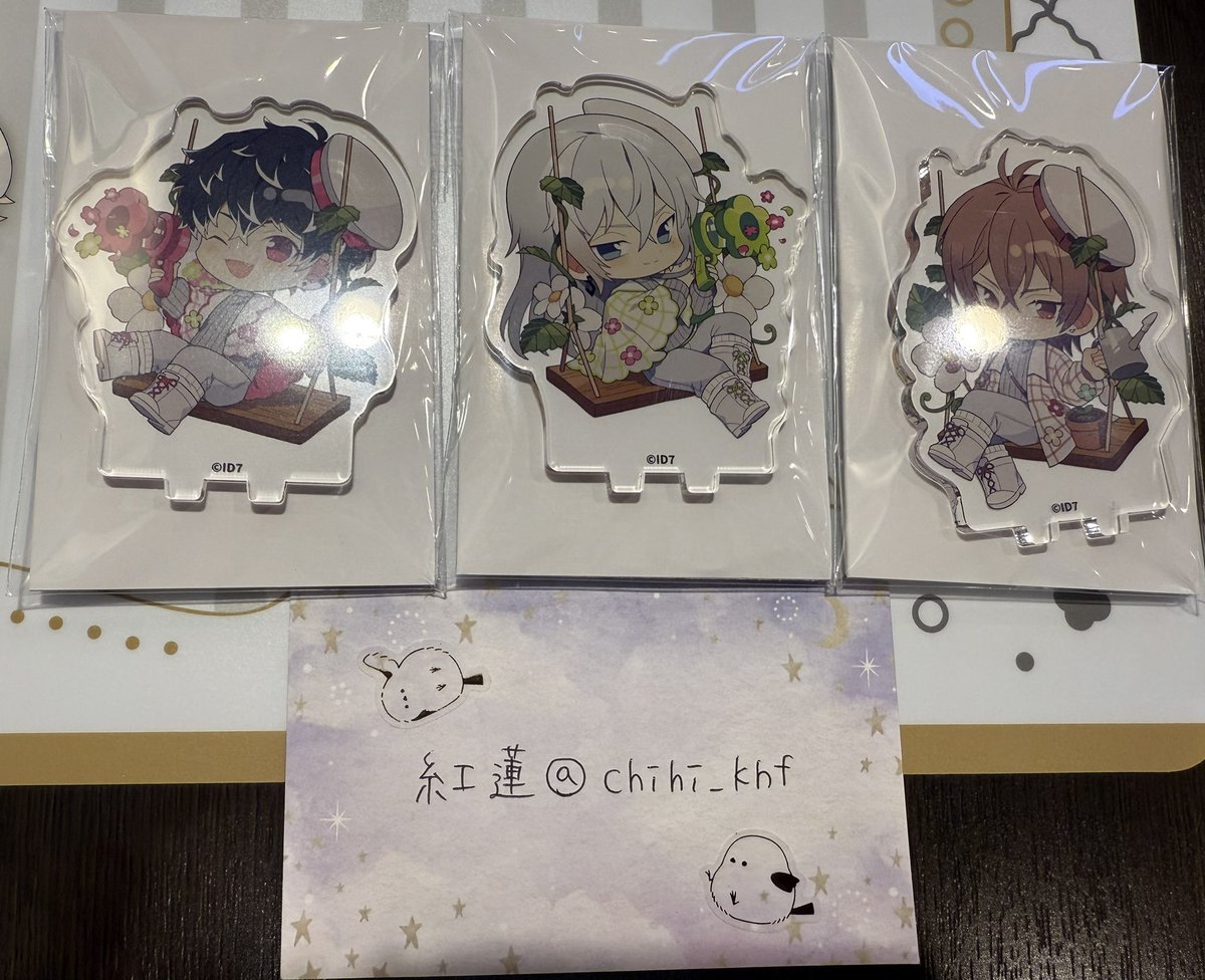 chihi_khf's tweet image. 【交換譲渡】アイドリッシュセブン アイナナ アニメイトカフェ アニカフェ 天王寺
《譲》
コースター：龍之介/★百/巳波
ステッカー：千/虎於
アクリルスタンド：★百/千/虎於
《求》
コースター：★楽(友人分)/トウマ
ステッカー：トウマ
アクリルスタンド：★天(友人分)/トウマ
→→→