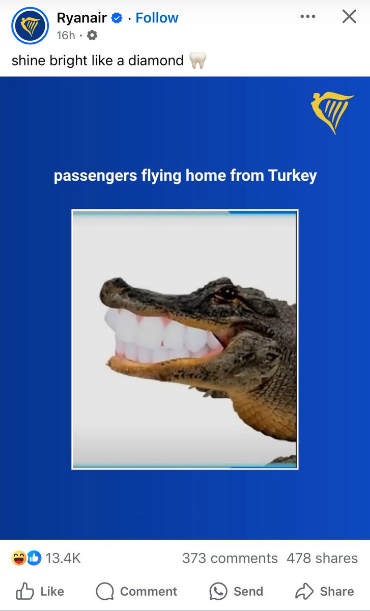 Ryanair’s social media team are fantastic