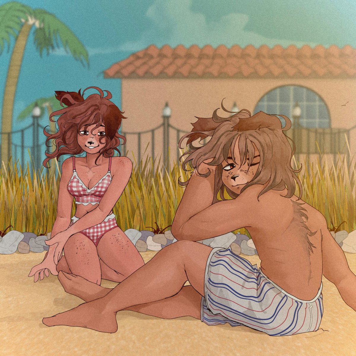 CocoR0mero's tweet photo. Beach day (1970) part 2
Piper and Enzo
.
.
#art #drawing #furryart #furry #beach #thefourandonly https://t.co/vqZioQu9X0